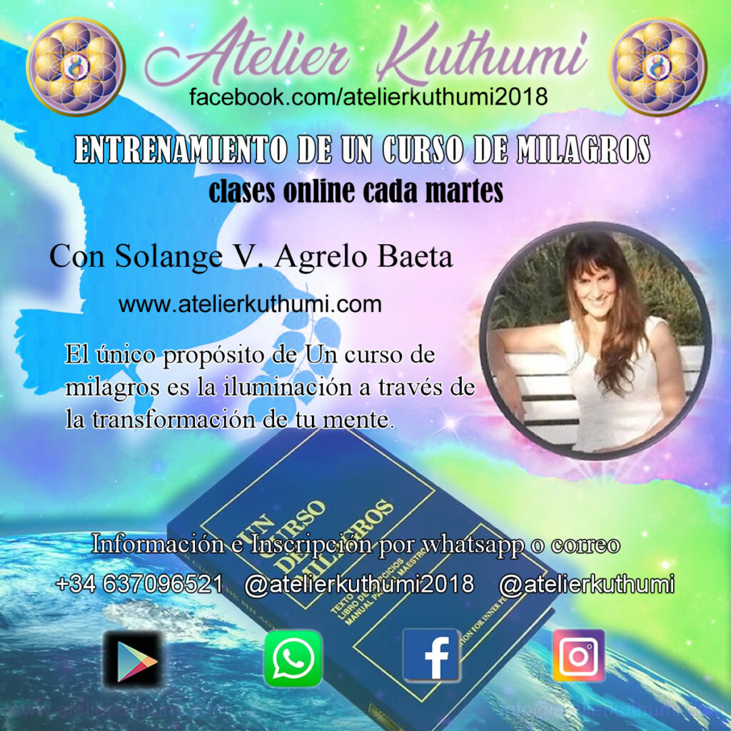SOL ATELIER KUTHUMI FACEBOOK. TALLERES- taller mh 2023 - CURSO DE MILAGROS